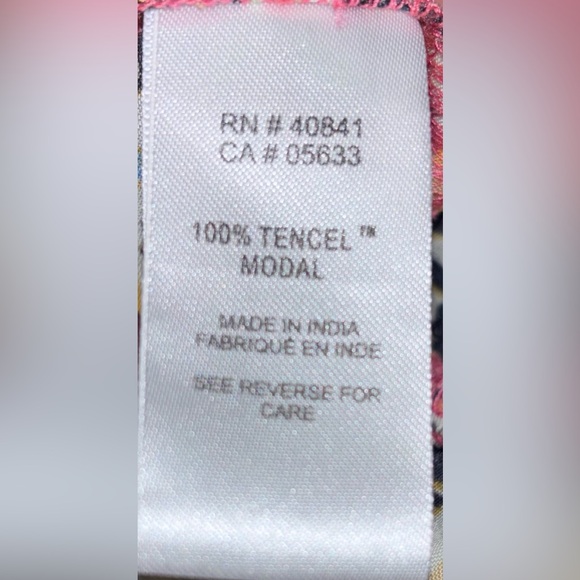 Aventura Pink and Navy Floral Midi Dress size XL - Picture 12 of 13